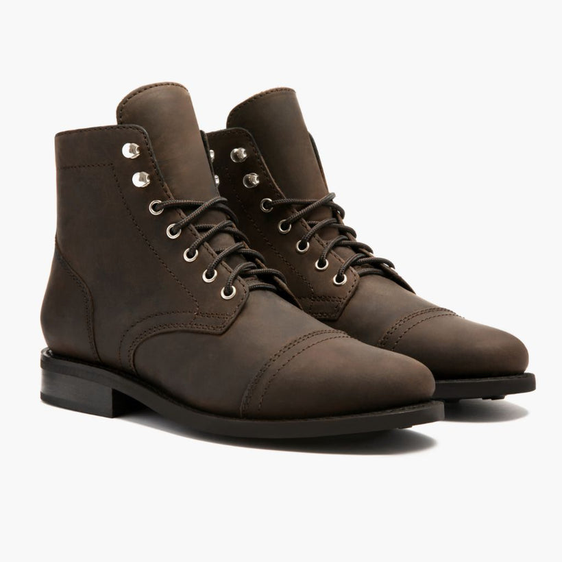 Captain Tobacco Leather Boots Damska