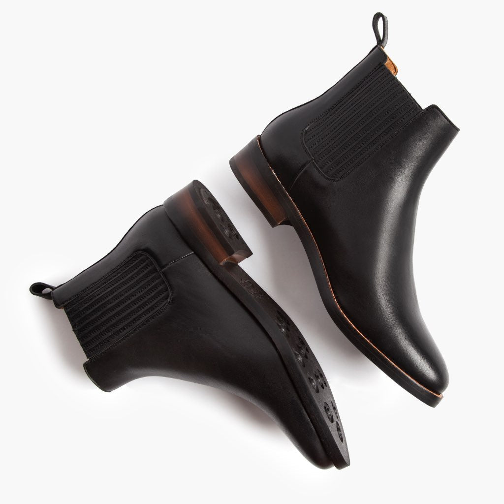 High-Traction Rubber Outsole & Lug Tread Pattern on Dreamer Czarny Skórzane trzewiki Damska