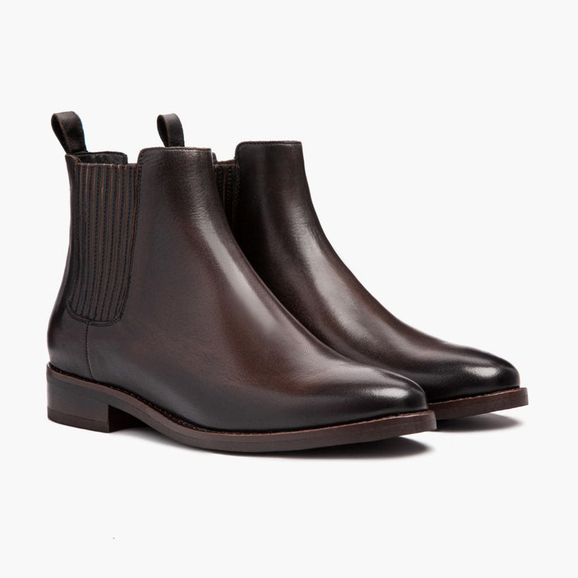 Dreamer Czarna Coffee Leather Boots Damska