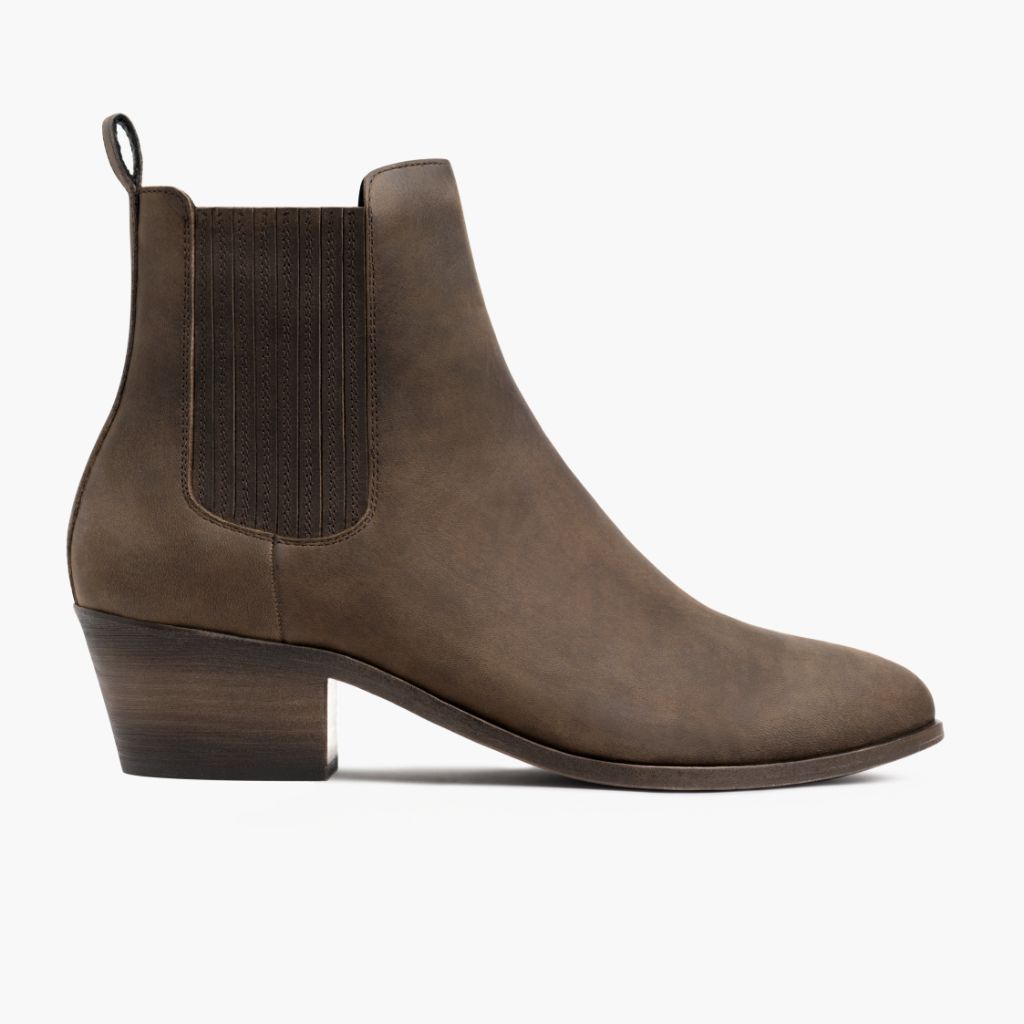Dreamer Bootie Tobacco Skórzane trzewiki Damska in Classic Full-Grain Leather - Widok z profilu | Kup online w oficjalnym sklepie
