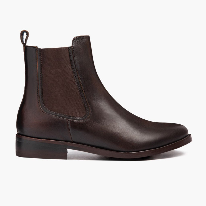 Duchess Czarna Coffee Leather Boots Damska