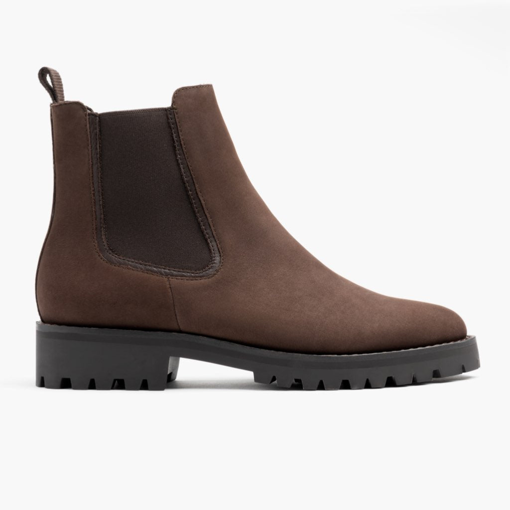 Legend Truffle Skórzane trzewiki Damska in Classic Full-Grain Leather - Widok z profilu | Kup online w oficjalnym sklepie