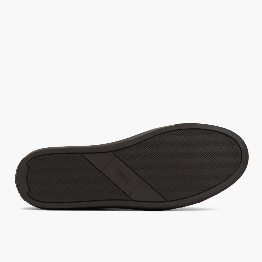 High-Traction Rubber Outsole & Lug Tread Pattern on Premier Low Top Tobacco Skórzane sneakersy Damska
