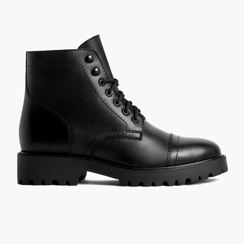 Captain Czarna (StormKing® Edition) Leather Boots Damska
