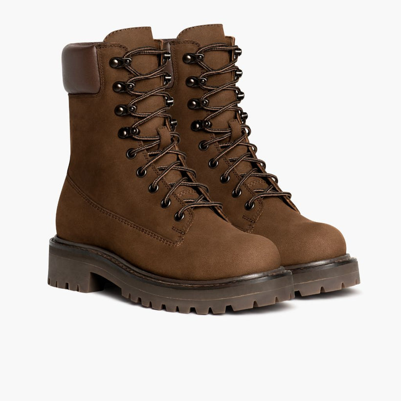 Explorer Jasnobrązowa Matte Leather Boots Damska