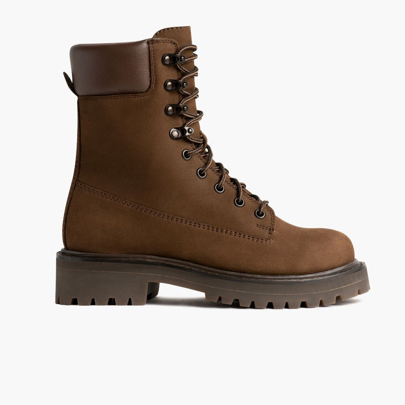 Explorer Jasnobrązowa Matte Leather Boots Damska