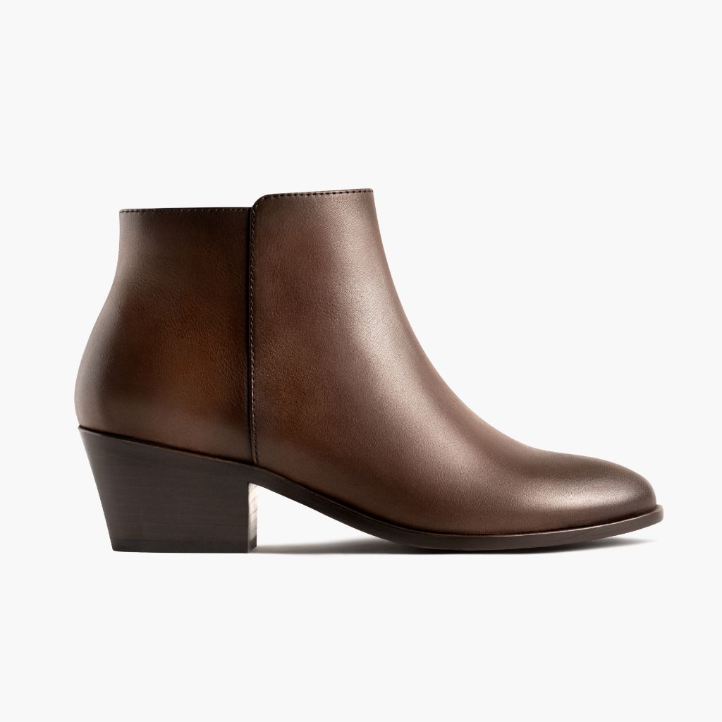 Downtown Amaretto Skórzane trzewiki Damska in Classic Full-Grain Leather - Widok z profilu | Kup online w oficjalnym sklepie