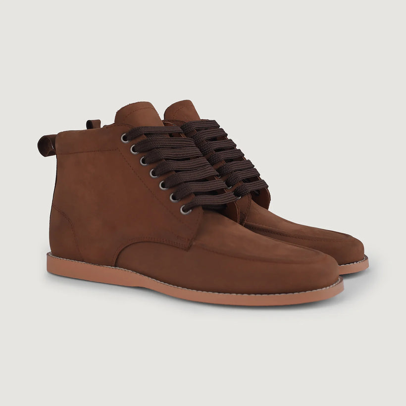 Bearman Moc Toe Pull-up Brązowa Leather Boots Męska