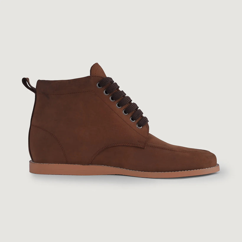 Bearman Moc Toe Pull-up Brązowa Leather Boots Męska