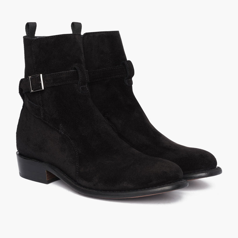 Rogue Czarna Suede Leather Boots Męska