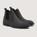 Clarkson Chelsea Grey Nubuck Skórzane trzewiki - StudGuard Męska