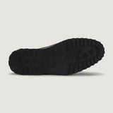 High-Traction Rubber Outsole & Lug Tread Pattern on Knight Derby Waxed Brown Pullup Leather Boots TerraGrip For Men