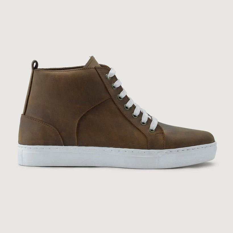 Marty High Top Burnt Copper Pullup Skórzane sneakersy Męska