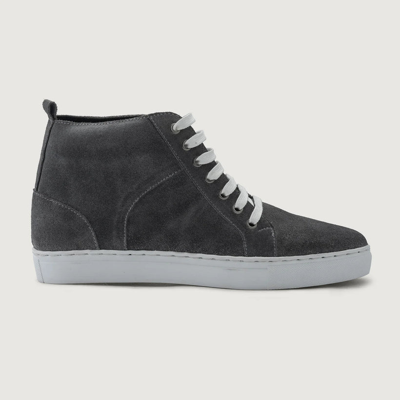 Marty High Top Grey Suede Skórzane sneakersy Męska