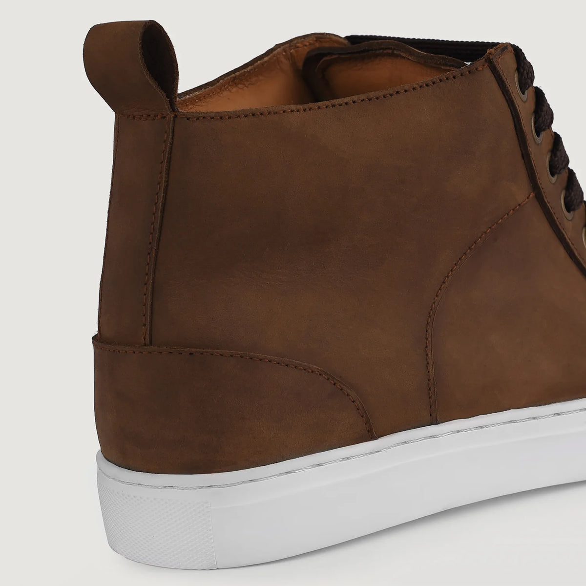 Orlaven Marty High Top Pull-up Brązowy Skórzane sneakersy Męska footwear image 9