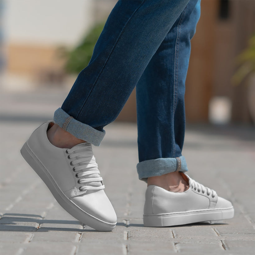 Murphy Low Top White Skórzane sneakersy Męska