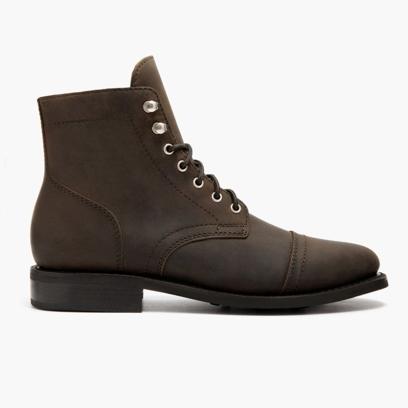 Captain Tobacco Leather Boots Damska
