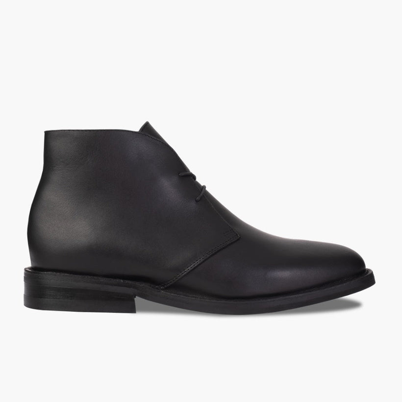 Scout Czarna Leather Boots Męska