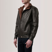 Alfred Skórzana Kurtka Bomberka Męska – alternate product view 3