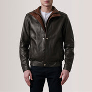 Alfred Skórzana Kurtka Bomberka Męska – alternate product view 4