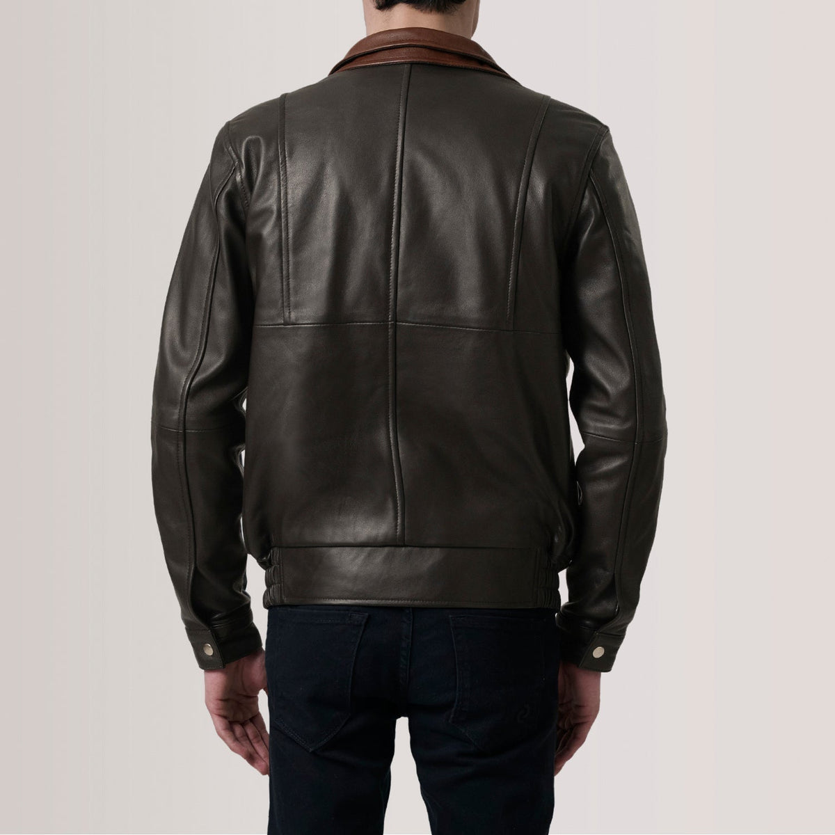 Alfred Skórzana Kurtka Bomberka Męska – alternate product view 5
