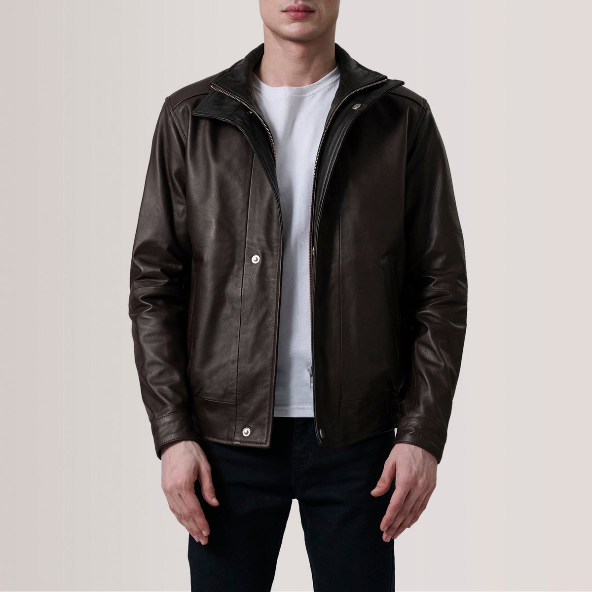 Alfred Skórzana Kurtka Bomberka Męska – alternate product view 6