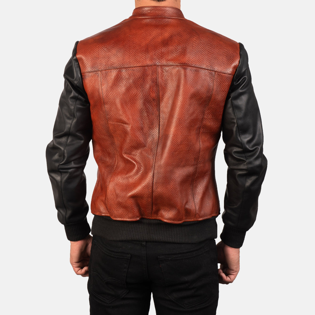 Avan Skórzana Kurtka Bomberka Męska – alternate product view 5