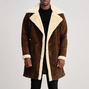 
Charles Skórzany Płaszcz Brązowy Shearling Skórzany Płaszcz Męska – alternate product view 1