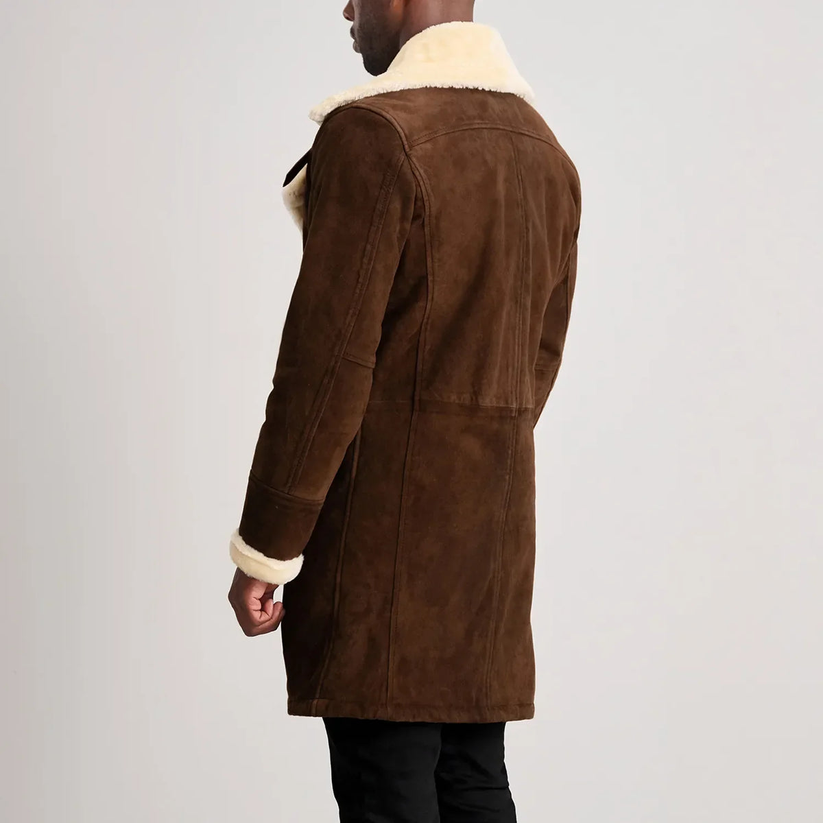 
Charles Skórzany Płaszcz Brązowy Shearling Skórzany Płaszcz Męska – alternate product view 5
