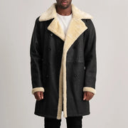 
Charles Skórzany Płaszcz Brązowy Shearling Skórzany Płaszcz Męska – alternate product view 1