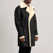 
Charles Skórzany Płaszcz Brązowy Shearling Skórzany Płaszcz Męska – alternate product view 2