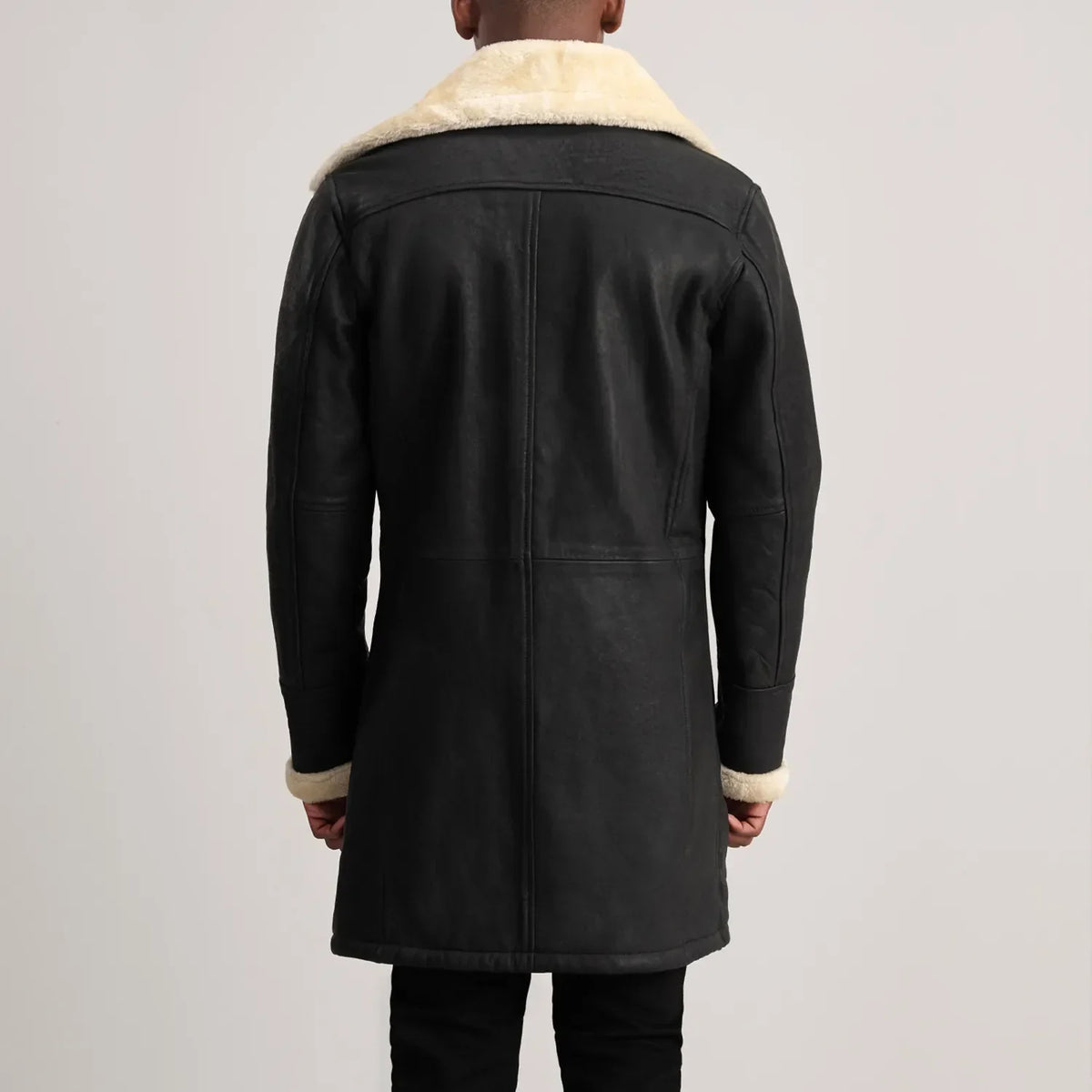 
Charles Skórzany Płaszcz Brązowy Shearling Skórzany Płaszcz Męska – alternate product view 5