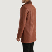 Authentic Sheepskin Burnishing with Burnishing Finish Grain Texture &amp; Heavy-Duty Seam Stitching Detail