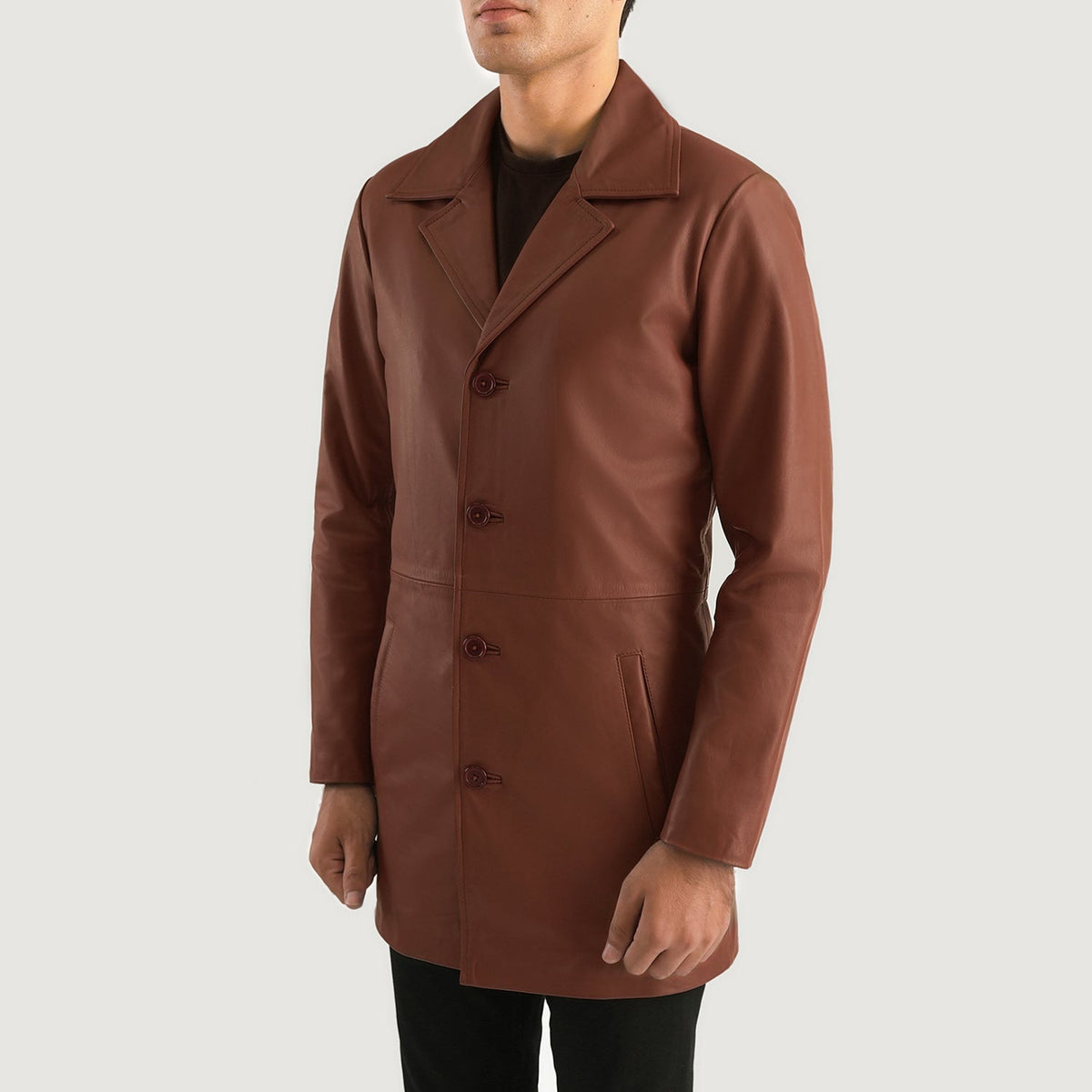 
Classmith Skórzany Płaszcz Męska – alternate product view 2