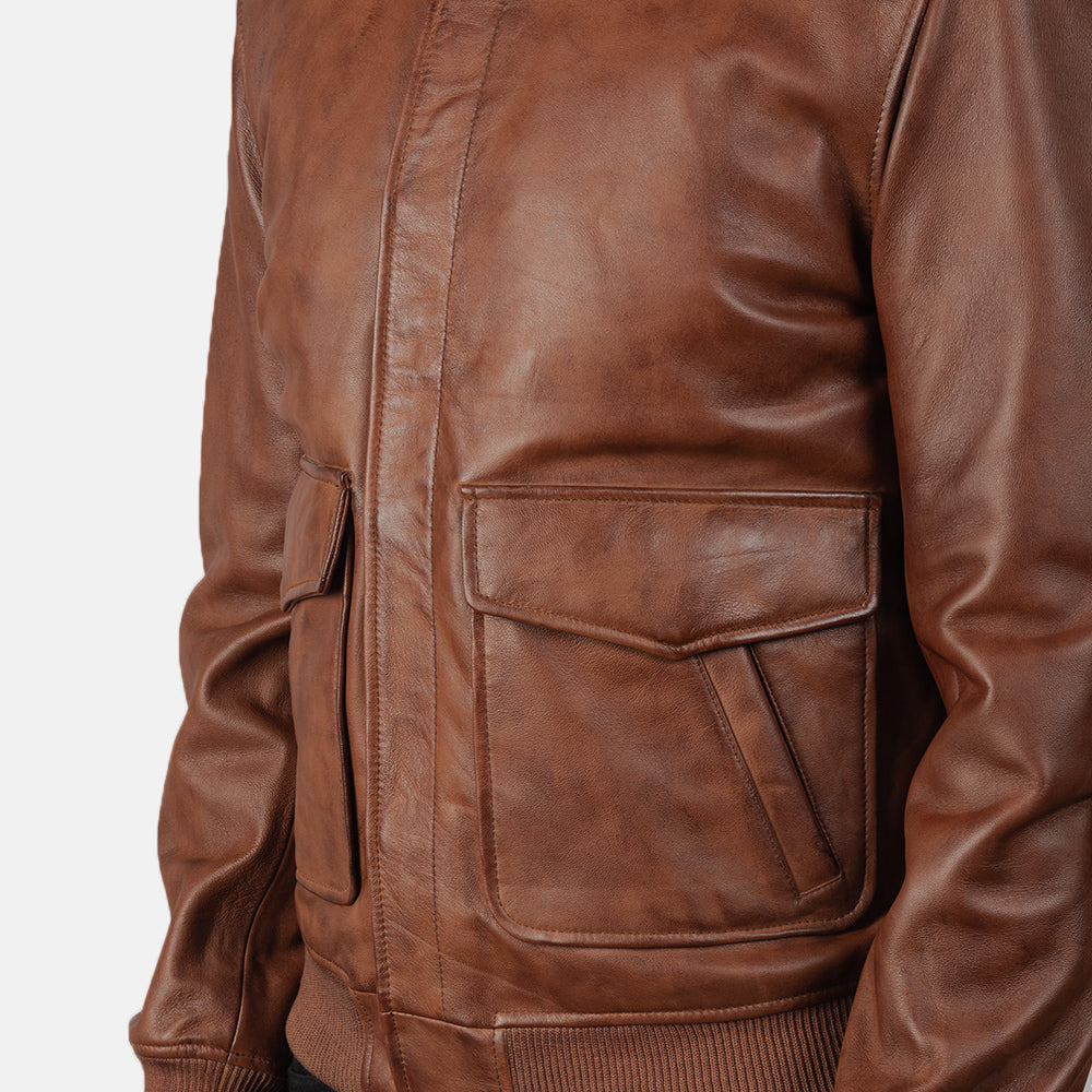 Coffmen Skórzana Kurtka Bomberka Męska – alternate product view 6