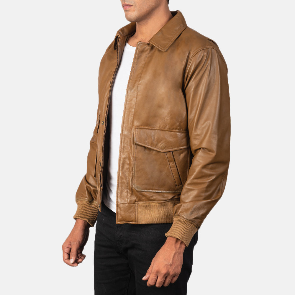 Coffmen Skórzana Kurtka Bomberka Męska – alternate product view 2