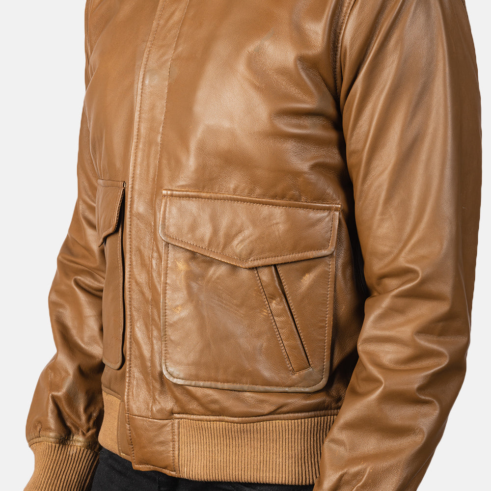 Coffmen Skórzana Kurtka Bomberka Męska – alternate product view 6