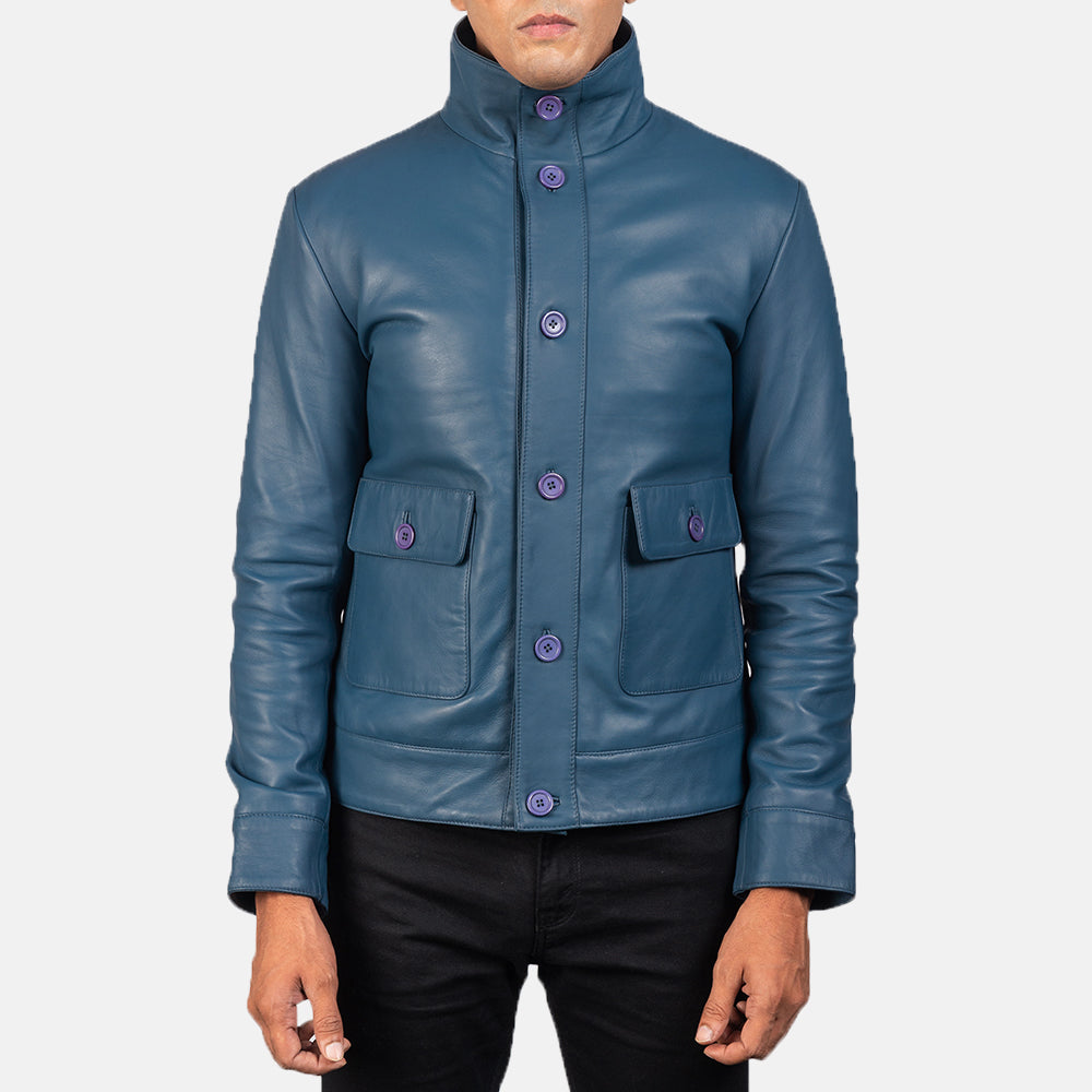 Columbus Skórzana Kurtka Bomberka Męska – alternate product view 4