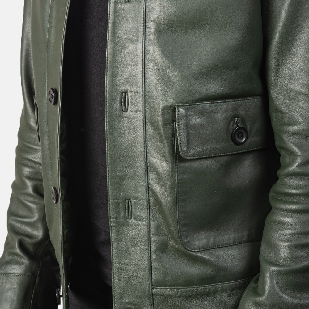 Columbus Skórzana Kurtka Bomberka Męska – alternate product view 6