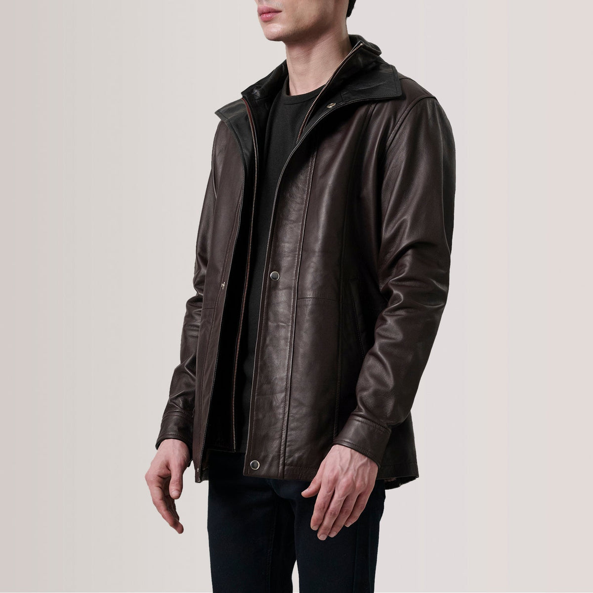 Connor Skórzany Płaszcz Męska – alternate product view 3