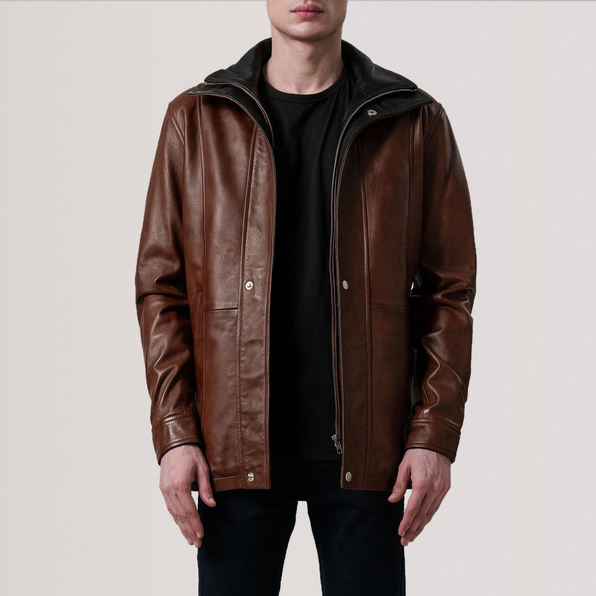 Connor Skórzany Płaszcz Męska – alternate product view 1
