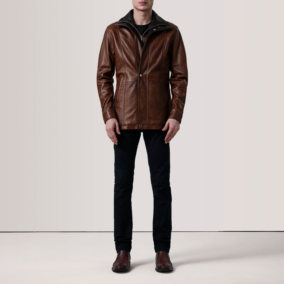 Connor Skórzany Płaszcz Męska – alternate product view 2