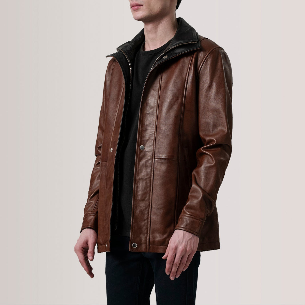 Connor Skórzany Płaszcz Męska – alternate product view 3