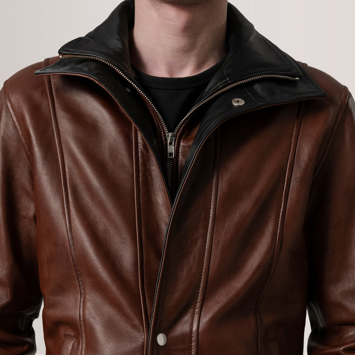 Connor Skórzany Płaszcz Męska – alternate product view 6