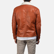 Authentic Sheepskin Leather with Semi-aniline Finish Grain Texture &amp; Heavy-Duty Seam Stitching Detail
