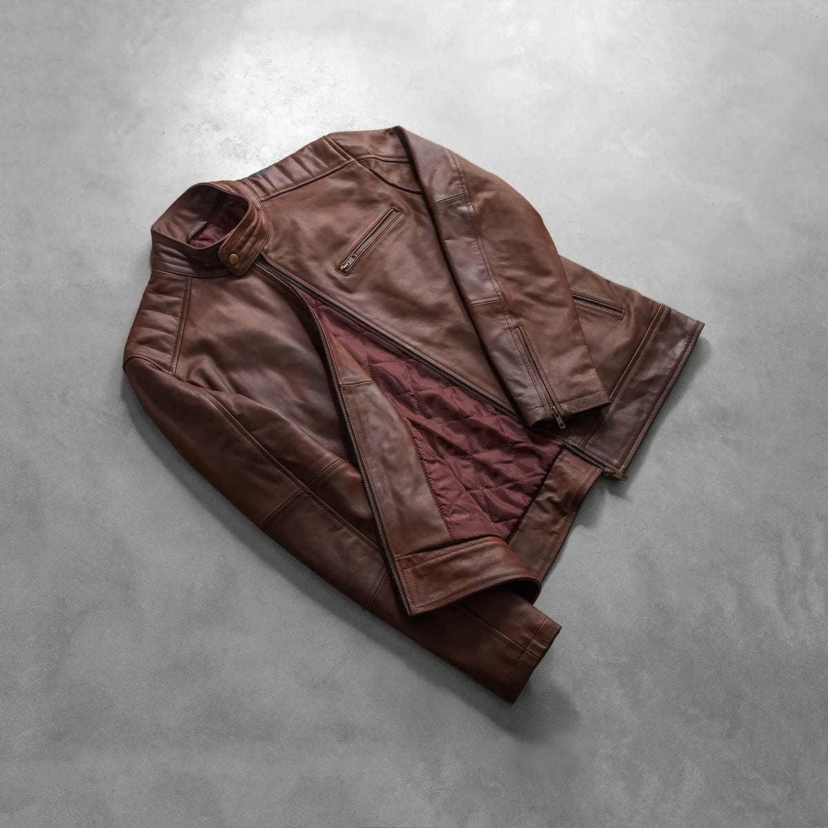 Dean Czarna Skórzana Ramoneska Męska – alternate product view 8