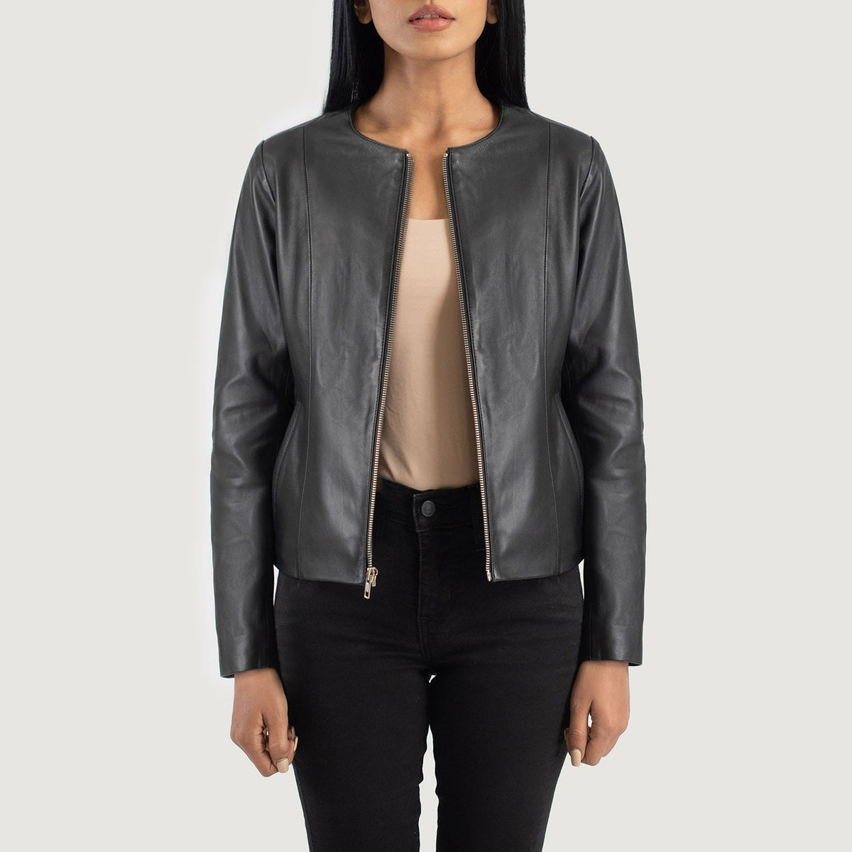 
Elixir Collarless Kurtka Skórzana Damska – alternate product view 1