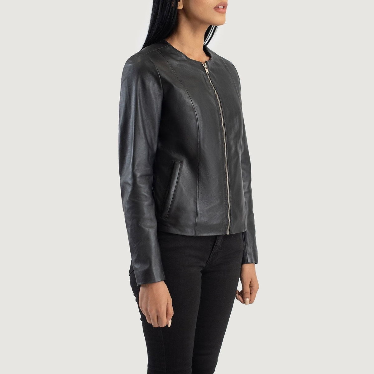 
Elixir Collarless Kurtka Skórzana Damska – alternate product view 2