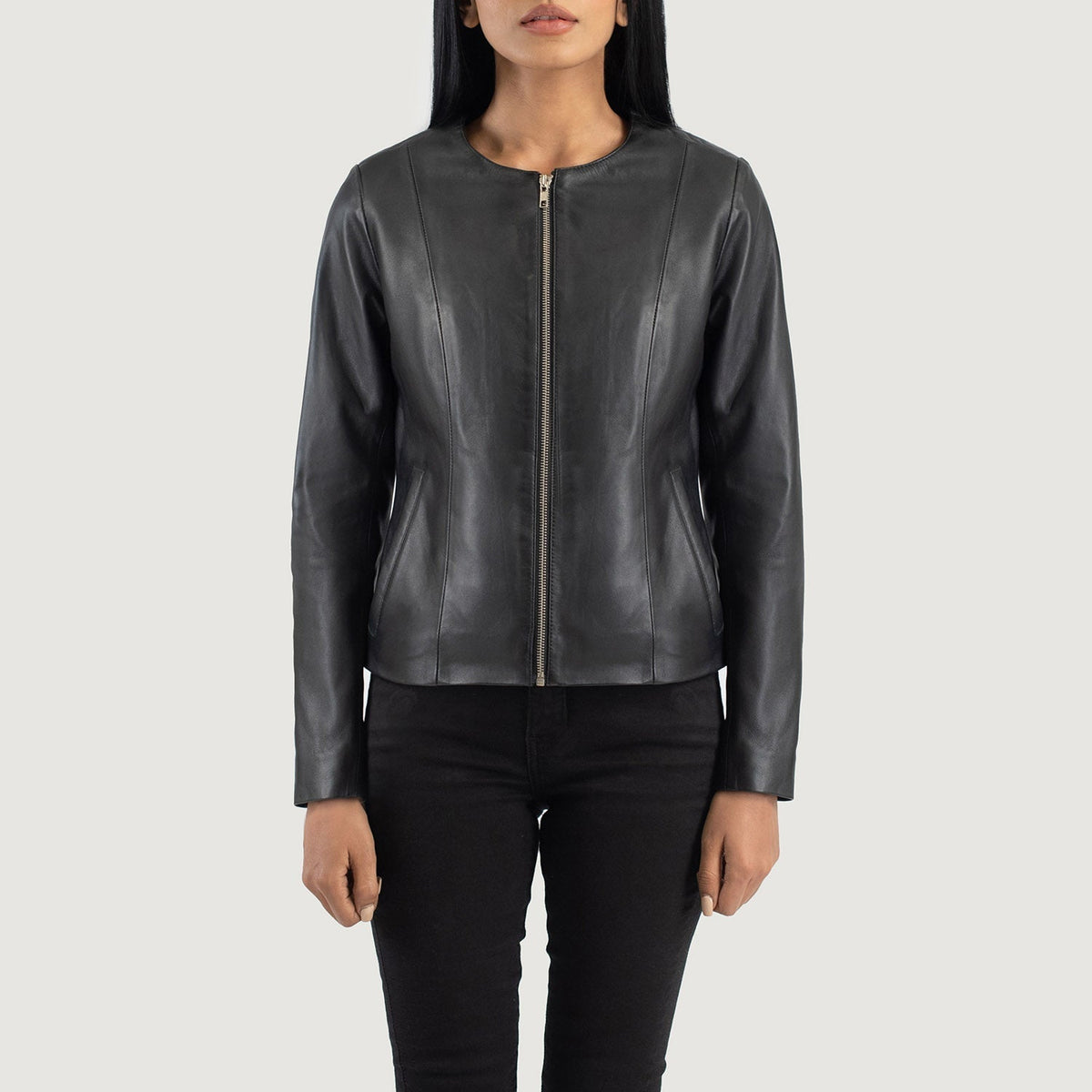 
Elixir Collarless Kurtka Skórzana Damska – alternate product view 4