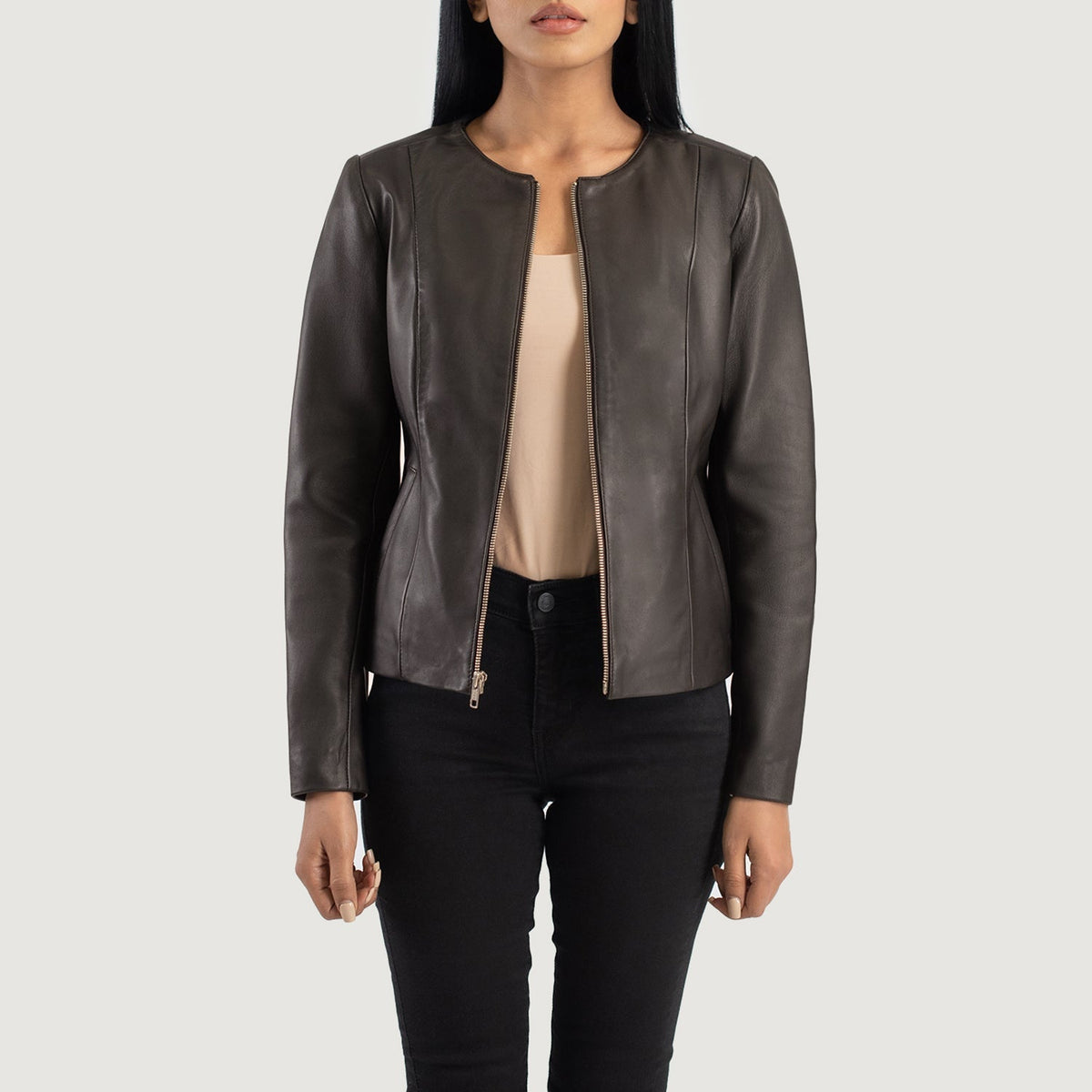 
Elixir Collarless Kurtka Skórzana Damska – alternate product view 1